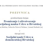 Predstavljanje knjige i okrugli stol na temu socijalnog nauka Crkve