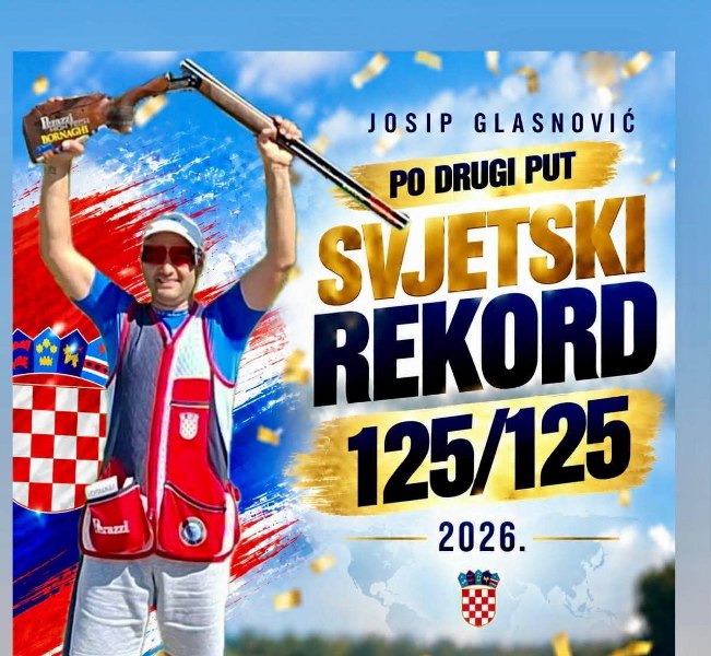 Hrvatskoj europska bronca u trapu, a Josip Glasnović je po drugi puta izjednačio svjetski rekord